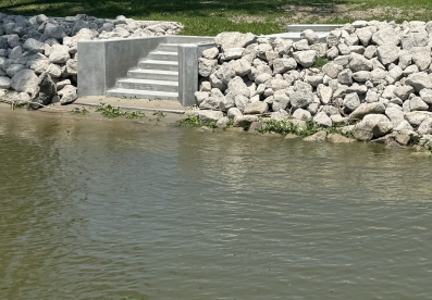 Shoreline riprap